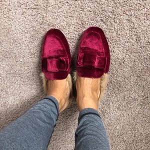 Catherine Malendrino maroon mules